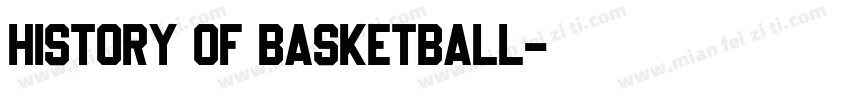 History of basketball字体转换